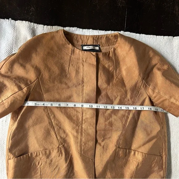 HACHE Tan Utility Jacket Casual Style - Picture 8 of 11